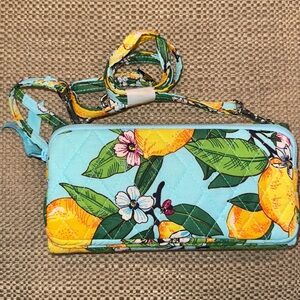 Vera Bradley Lemon Grove All-in-One Wristlet/Wallet/Crossbody Bag
